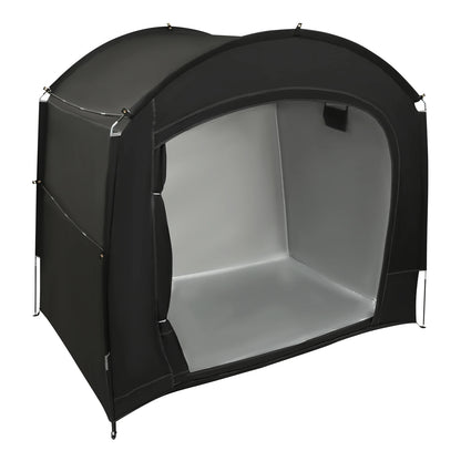 Bike Storage Shed for 1-4 Bikes Portable Waterproof Bicycle Shelter Tent 220x150x185cm 210D Oxford Cloth Foldable Sunshade Cover