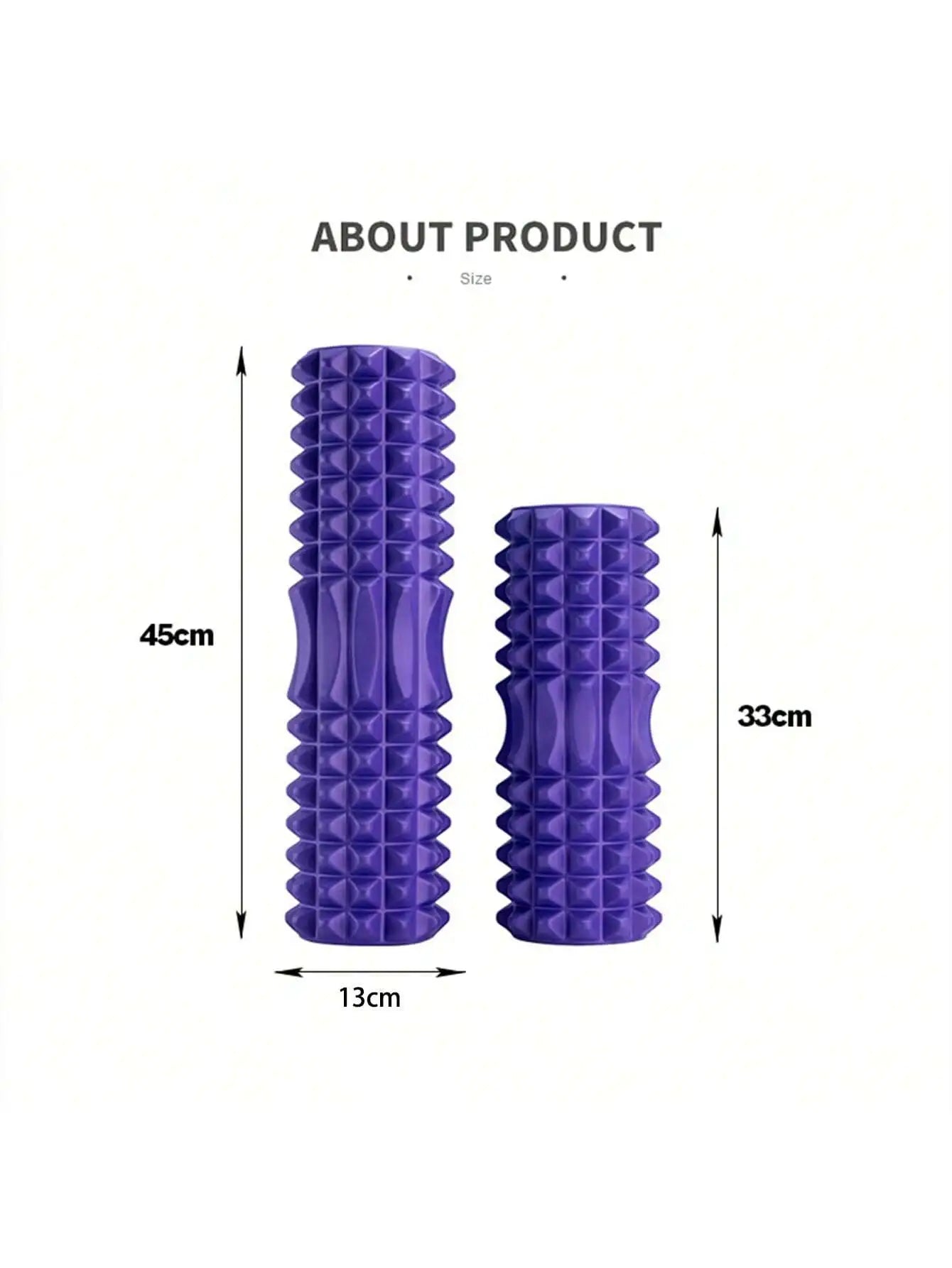 Crescent Solid foam axis 45*13cm yoga post ideal for fitness, yoga, Pilates and muscle relaxation