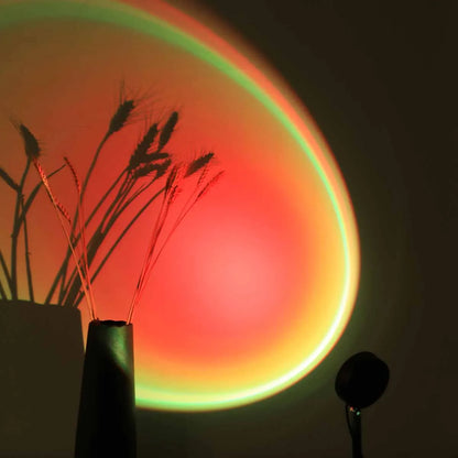 Sunset projection light remote control 16 color ambient night light, bedroom decoration background wall photography props