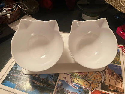 Non-Slip Double Cat Bowl Dog Bowl With Stand Pet Feeding Cat Water Bowl For Cats Food Pet Bowls For Dogs Feeder Product Supplies