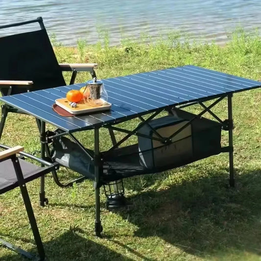 Camping Folding Table Lightweight Organizer Desk with Carrying Bag Multi-Purpose Outdoor Picnic Beach Leisure Desks Essentials