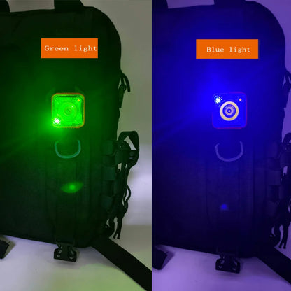 Outdoor Flashlight EDC Portable Mini Light Camping Hiking Safety Flashing Light For Tactical Vest 25mm Backpack Strap