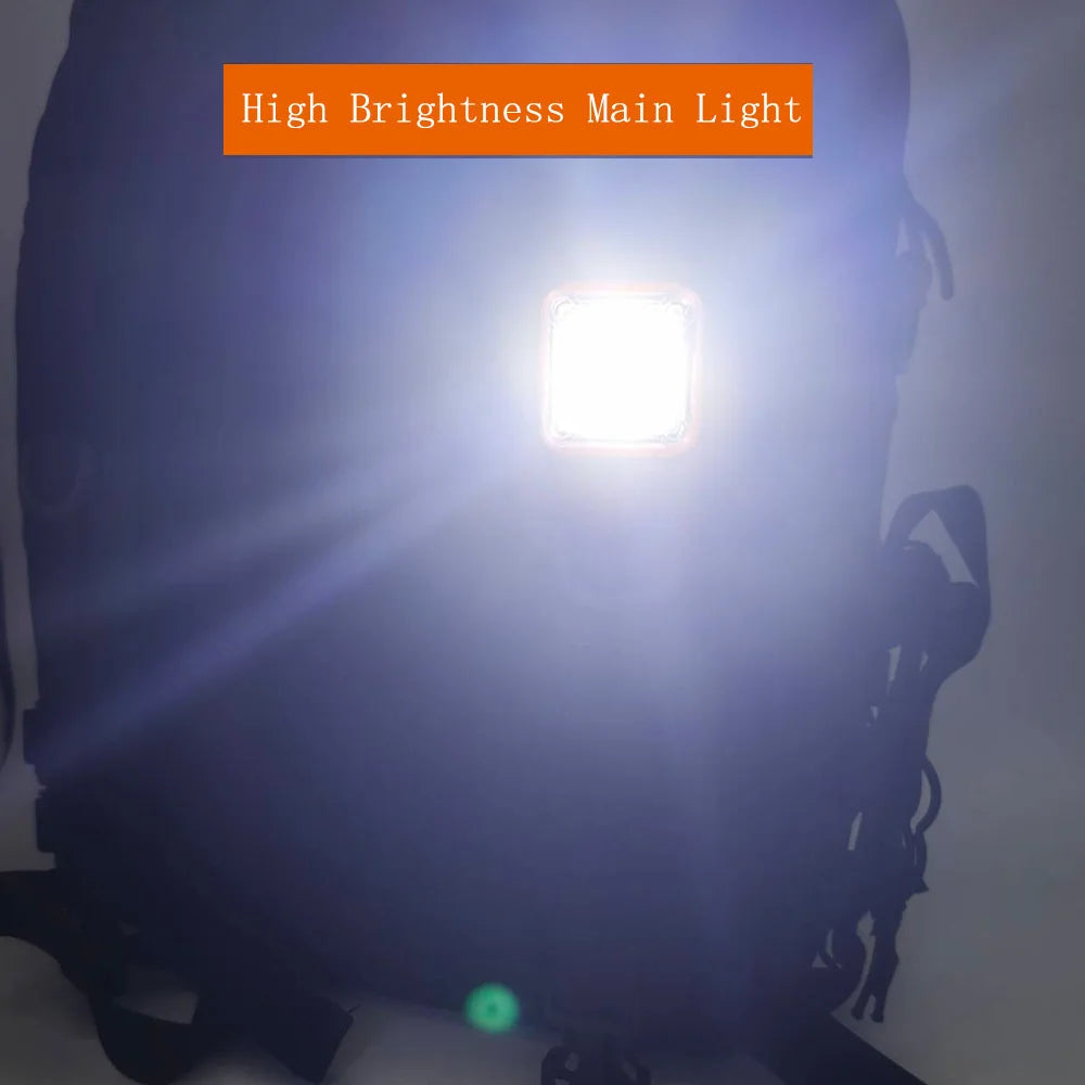 Outdoor Flashlight EDC Portable Mini Light Camping Hiking Safety Flashing Light For Tactical Vest 25mm Backpack Strap