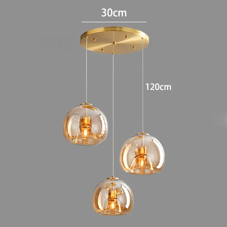 Modern Home Decor Lights Glass Pendant Light Lamps for Living Room Chandeliers for Dining Room Hanging Light Indoor Lighting