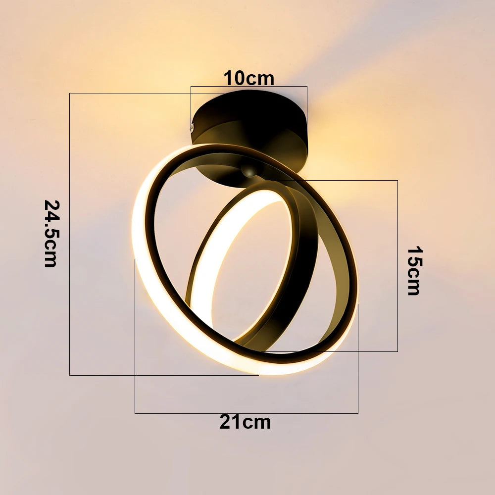 LED Ceiling Lamp Modern Style Geometric Shape Aisle Corridor Light Wall light Kitchen/ Bedroom Lighting 110V White/Warm light
