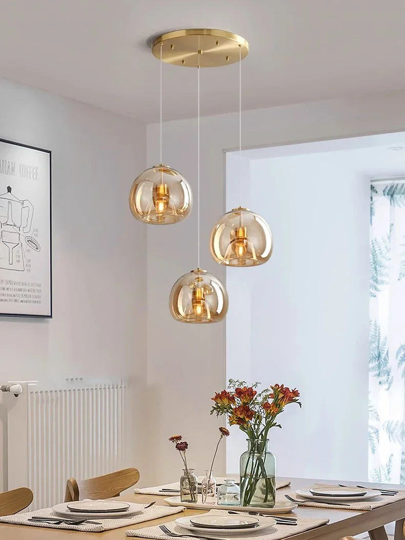 Modern Home Decor Lights Glass Pendant Light Lamps for Living Room Chandeliers for Dining Room Hanging Light Indoor Lighting