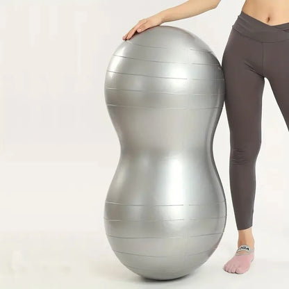 90*45cm Anti-Burst Peanut Yoga Ball for Home Exercise Fitness Equipment Sports Gym Yoga Pilates Trainning with Pump