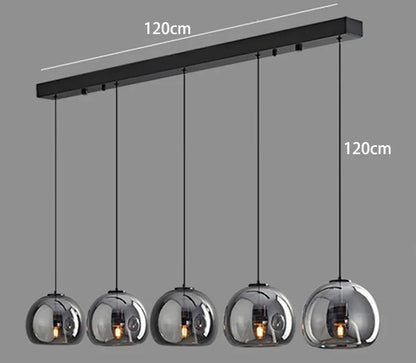 Modern Home Decor Lights Glass Pendant Light Lamps for Living Room Chandeliers for Dining Room Hanging Light Indoor Lighting