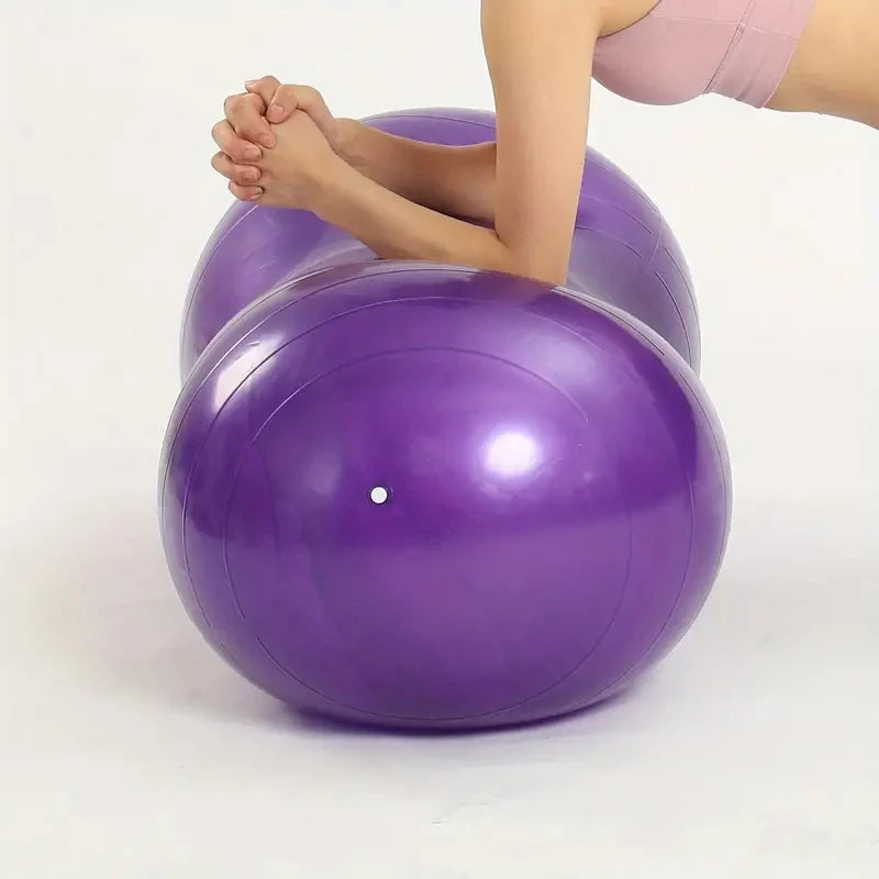 90*45cm Anti-Burst Peanut Yoga Ball for Home Exercise Fitness Equipment Sports Gym Yoga Pilates Trainning with Pump