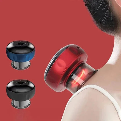 Heating Intelligent Vacuum Cupping Massager - Gua Sha Cupping Massager for Back Neck Arm Body