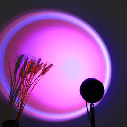 Sunset projection light remote control 16 color ambient night light, bedroom decoration background wall photography props