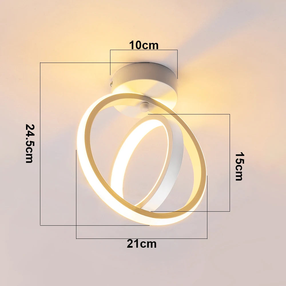 LED Ceiling Lamp Modern Style Geometric Shape Aisle Corridor Light Wall light Kitchen/ Bedroom Lighting 110V White/Warm light