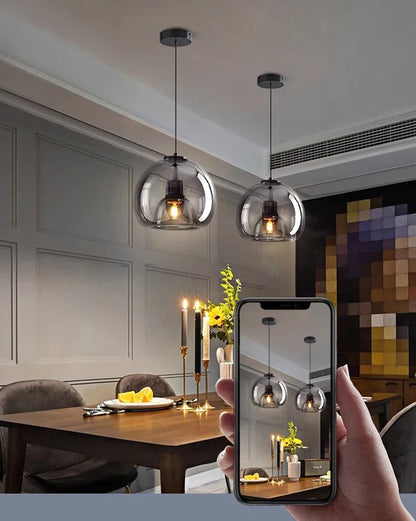 Modern Home Decor Lights Glass Pendant Light Lamps for Living Room Chandeliers for Dining Room Hanging Light Indoor Lighting