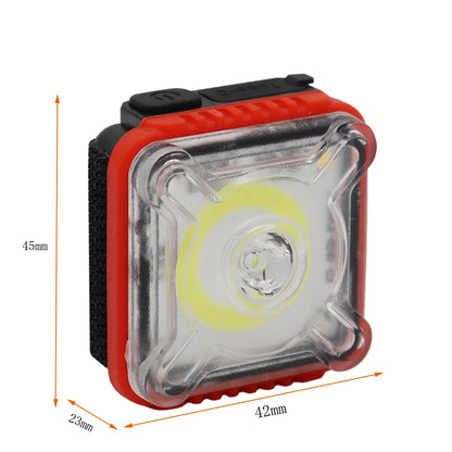 Outdoor Flashlight EDC Portable Mini Light Camping Hiking Safety Flashing Light For Tactical Vest 25mm Backpack Strap