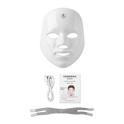 7 Colors LED Facial Mask Photon Tool Face Skin Care Mask Skin Rejuvenation Tools Anti Acne Wrinkle Removal Face Beauty Mask