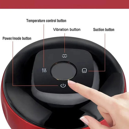 Heating Intelligent Vacuum Cupping Massager - Gua Sha Cupping Massager for Back Neck Arm Body