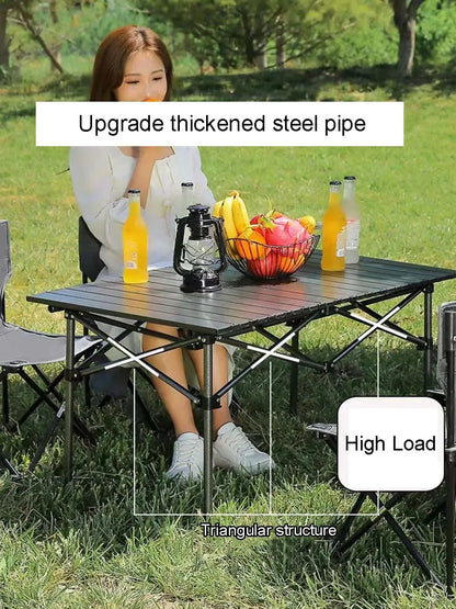 Camping Folding Table Lightweight Organizer Desk with Carrying Bag Multi-Purpose Outdoor Picnic Beach Leisure Desks Essentials
