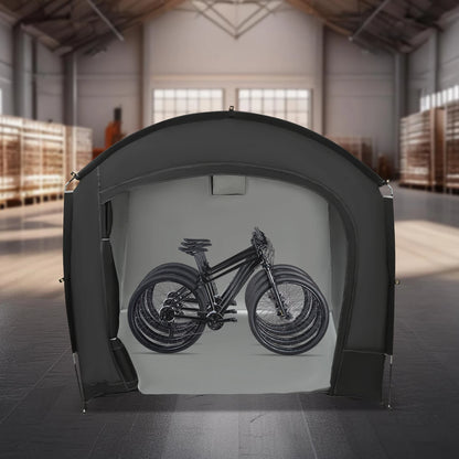 Bike Storage Shed for 1-4 Bikes Portable Waterproof Bicycle Shelter Tent 220x150x185cm 210D Oxford Cloth Foldable Sunshade Cover