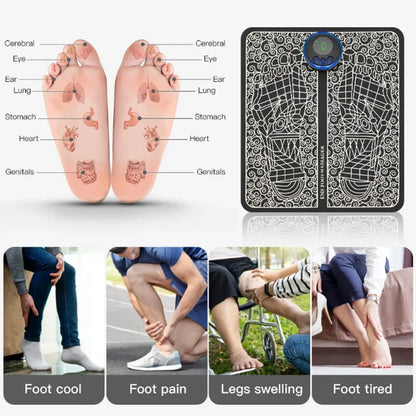 Electric Foot Massager Pad Muscle Massage Relaxation Trainer For Massage Fitness Outdoor Sport Home Family Relax