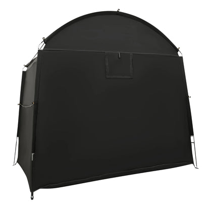 Bike Storage Shed for 1-4 Bikes Portable Waterproof Bicycle Shelter Tent 220x150x185cm 210D Oxford Cloth Foldable Sunshade Cover