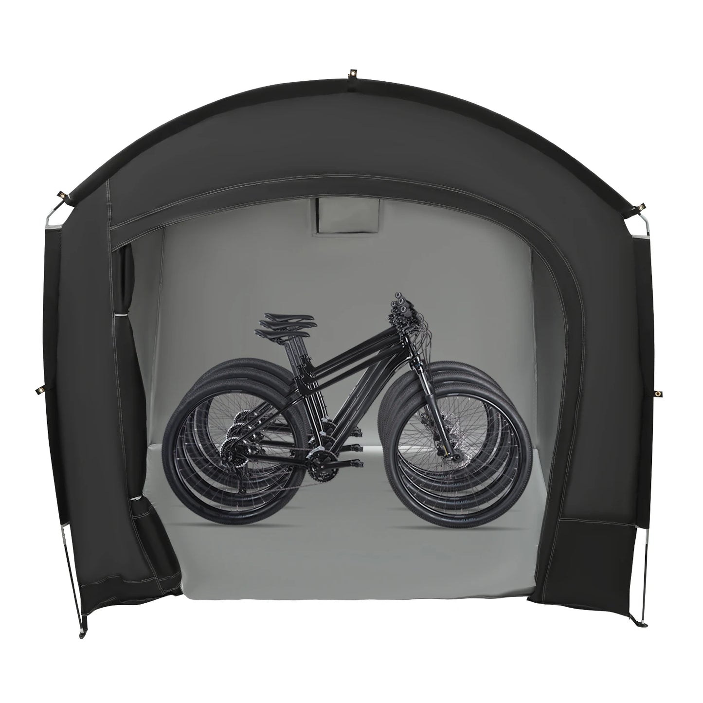 Bike Storage Shed for 1-4 Bikes Portable Waterproof Bicycle Shelter Tent 220x150x185cm 210D Oxford Cloth Foldable Sunshade Cover