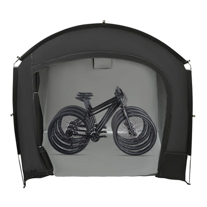 Bike Storage Shed for 1-4 Bikes Portable Waterproof Bicycle Shelter Tent 220x150x185cm 210D Oxford Cloth Foldable Sunshade Cover