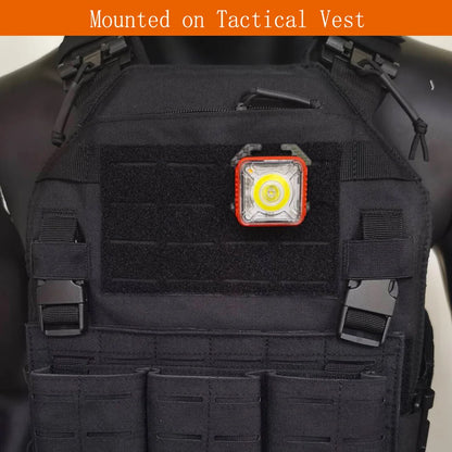 Outdoor Flashlight EDC Portable Mini Light Camping Hiking Safety Flashing Light For Tactical Vest 25mm Backpack Strap