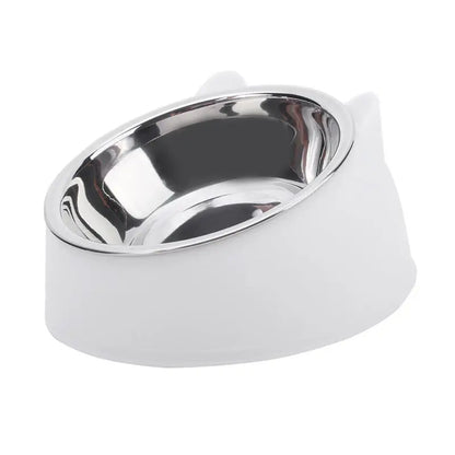 1/2/5pcs Cat Bowl Creative Inclined Kitten Puppy Food Feeding Bowls Stainless Steel Cats Drinking Feeder Pet Dogs Cats Feeders