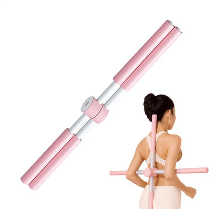 2026 Stretching Stick Telescopic Pilates Stick Neck Hump Corrector Rod For Teens Children Workplace Fitness Yoga Pilates Workout