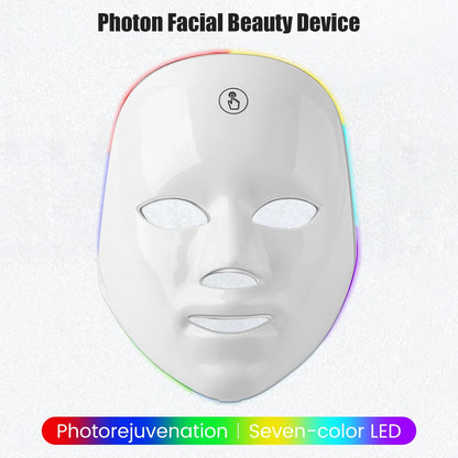 7 Colors LED Facial Mask Photon Tool Face Skin Care Mask Skin Rejuvenation Tools Anti Acne Wrinkle Removal Face Beauty Mask
