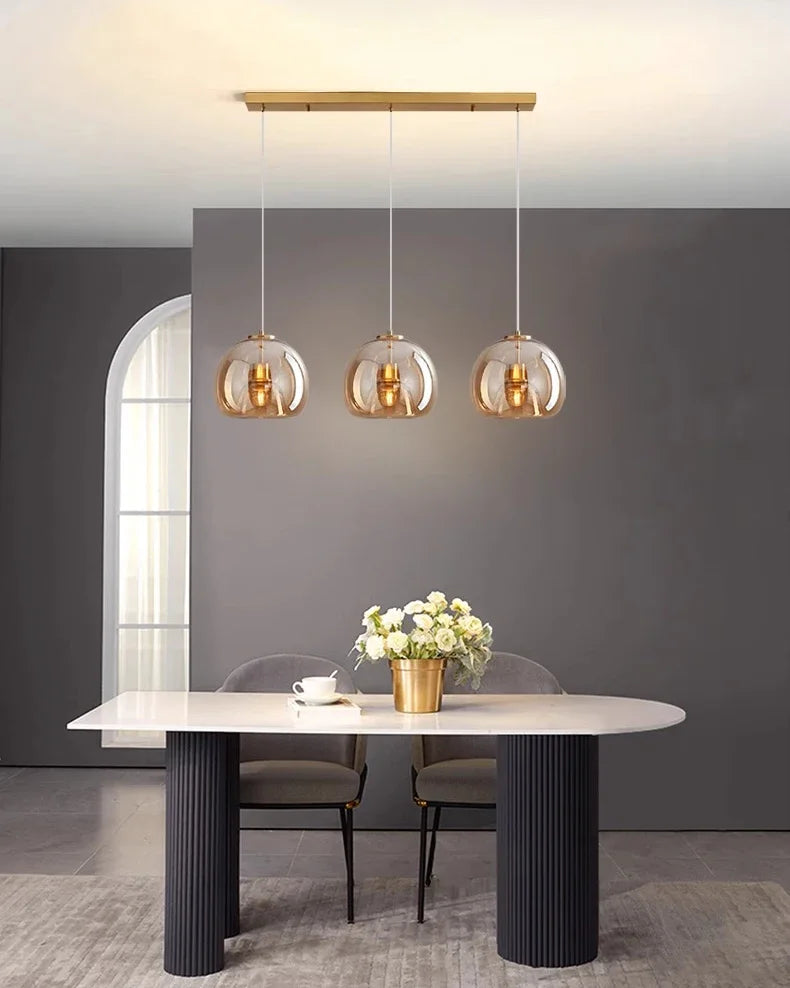 Modern Home Decor Lights Glass Pendant Light Lamps for Living Room Chandeliers for Dining Room Hanging Light Indoor Lighting