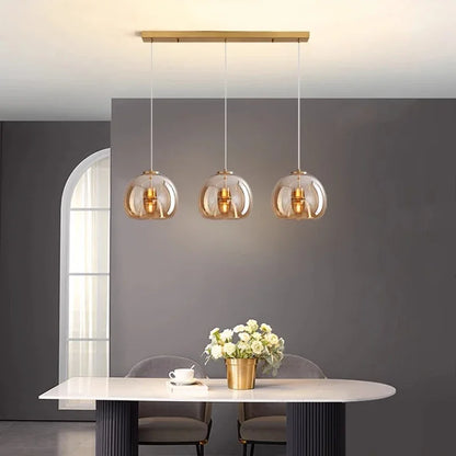 Modern Home Decor Lights Glass Pendant Light Lamps for Living Room Chandeliers for Dining Room Hanging Light Indoor Lighting