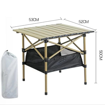 Camping Folding Table Lightweight Organizer Desk with Carrying Bag Multi-Purpose Outdoor Picnic Beach Leisure Desks Essentials
