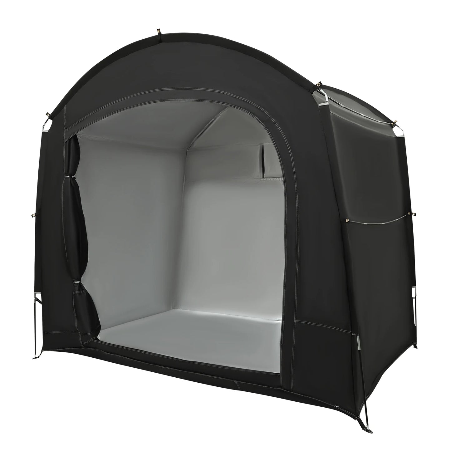 Bike Storage Shed for 1-4 Bikes Portable Waterproof Bicycle Shelter Tent 220x150x185cm 210D Oxford Cloth Foldable Sunshade Cover