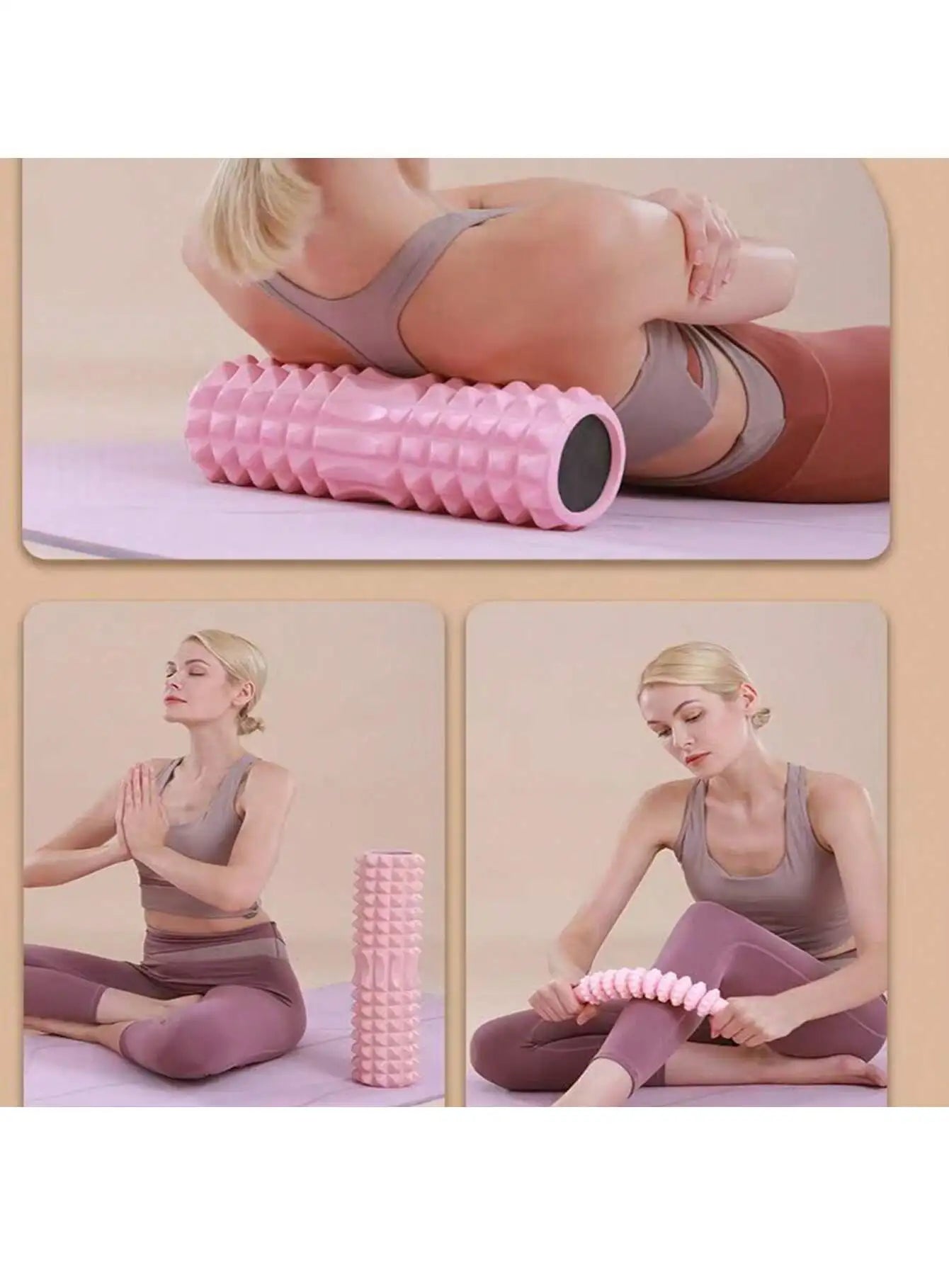 Crescent Solid foam axis 45*13cm yoga post ideal for fitness, yoga, Pilates and muscle relaxation