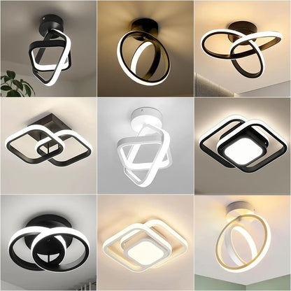 LED Ceiling Lamp Modern Style Geometric Shape Aisle Corridor Light Wall light Kitchen/ Bedroom Lighting 110V White/Warm light